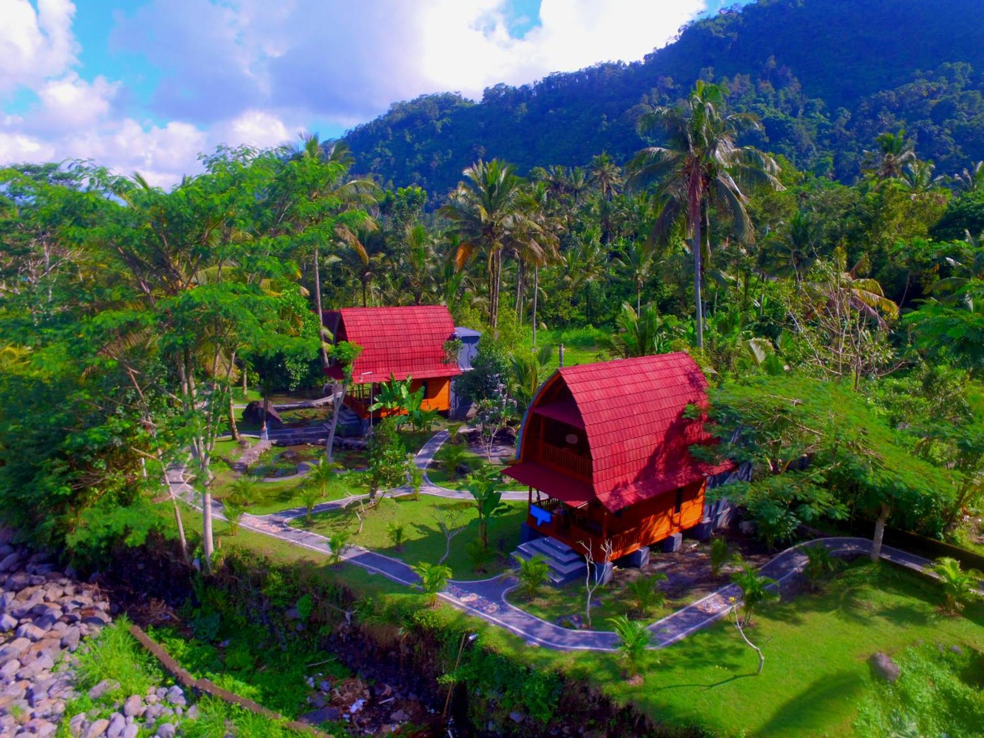 Villa Joglo Tepi Sungai Sidemen  Exterior foto